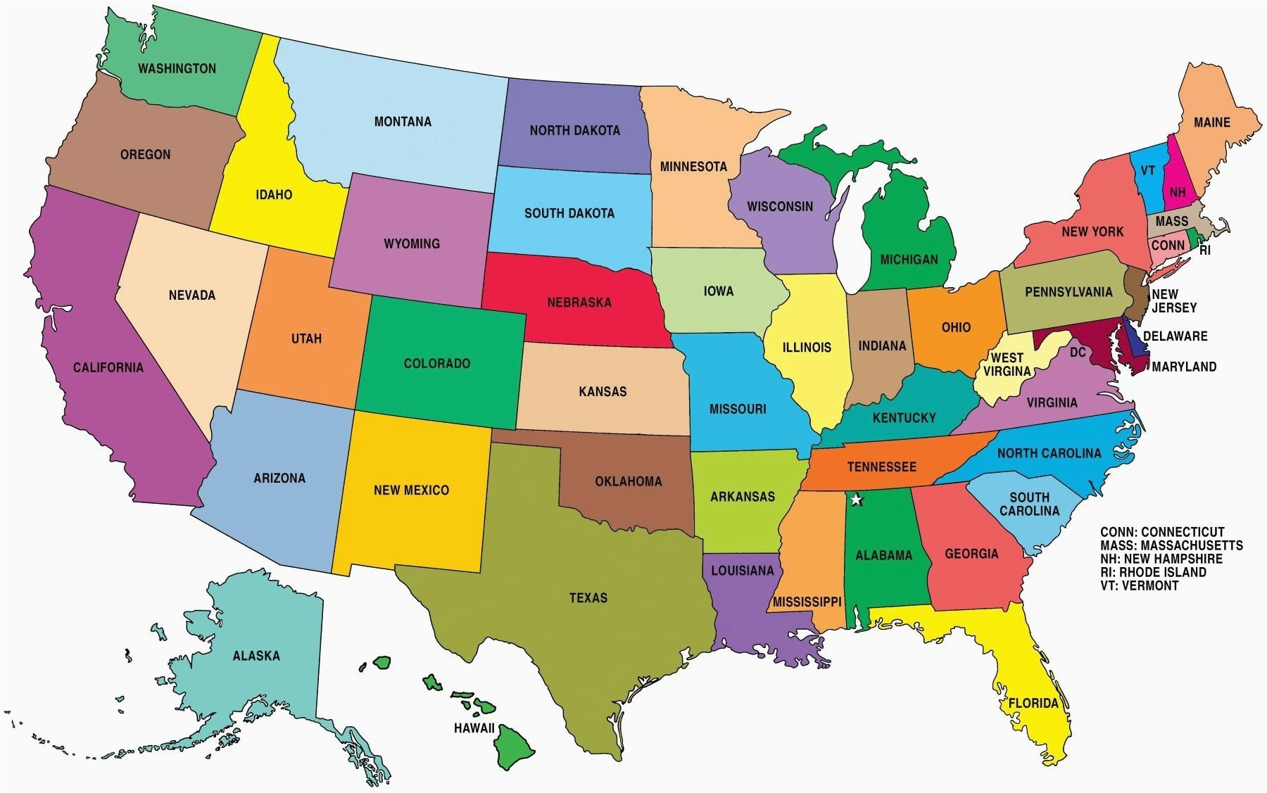 united states map with state capital names elegant united state map