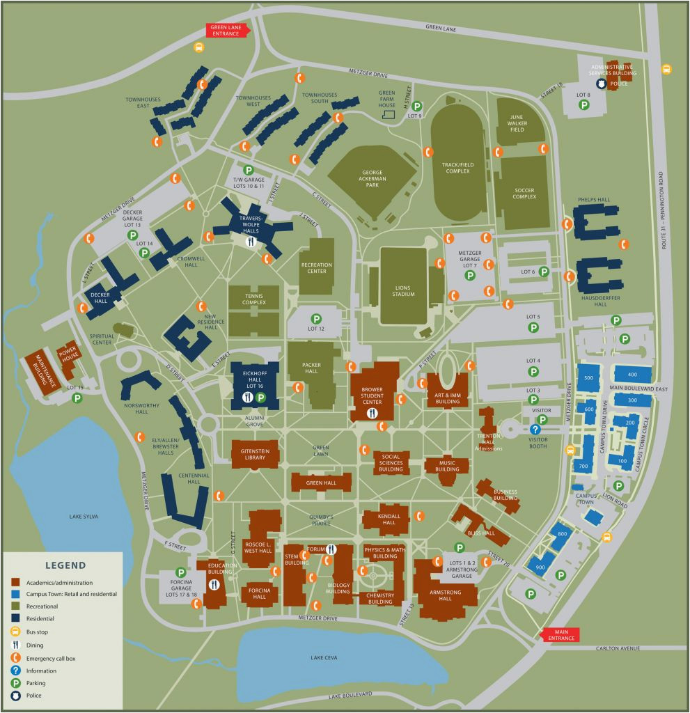 map california california university pa campus map with state