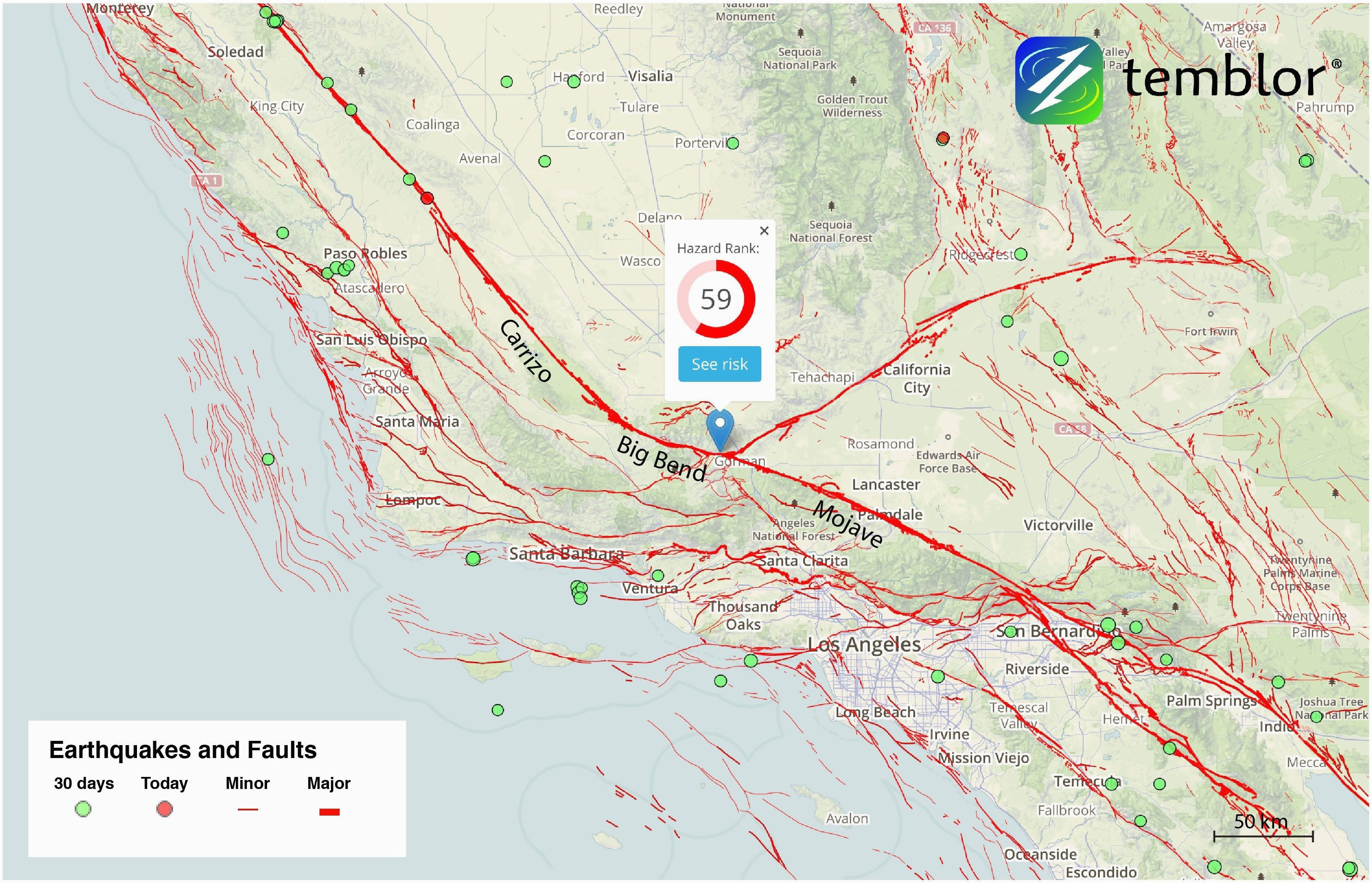 traffic map southern california fresh map major us fault lines fault