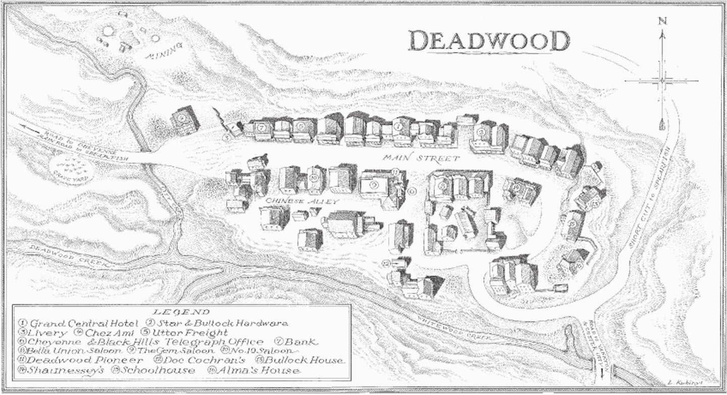 town map deadwood google search deadwood west map map