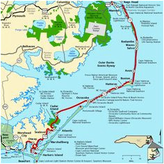 45 best beach obx maps images outer banks north carolina