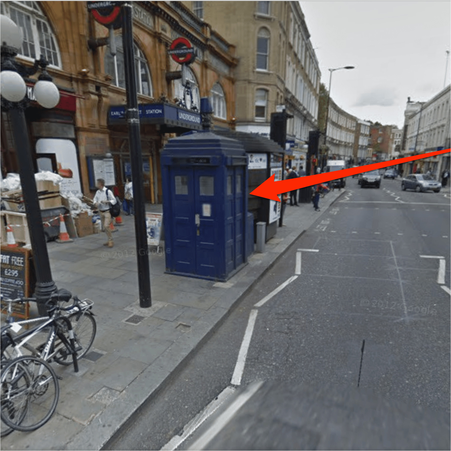 how to find the doctor who tardis in google maps