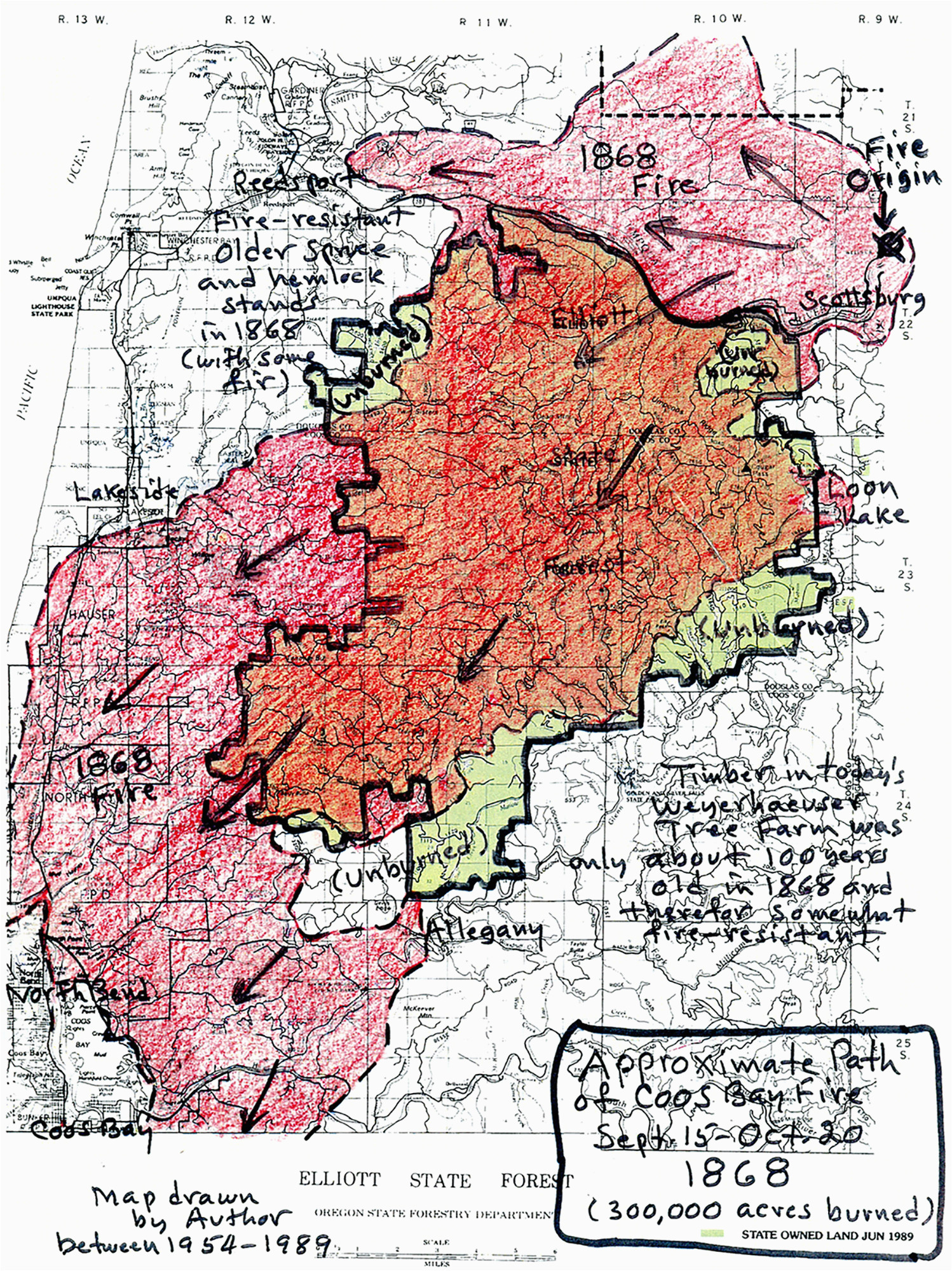 orww elliott state forest maps