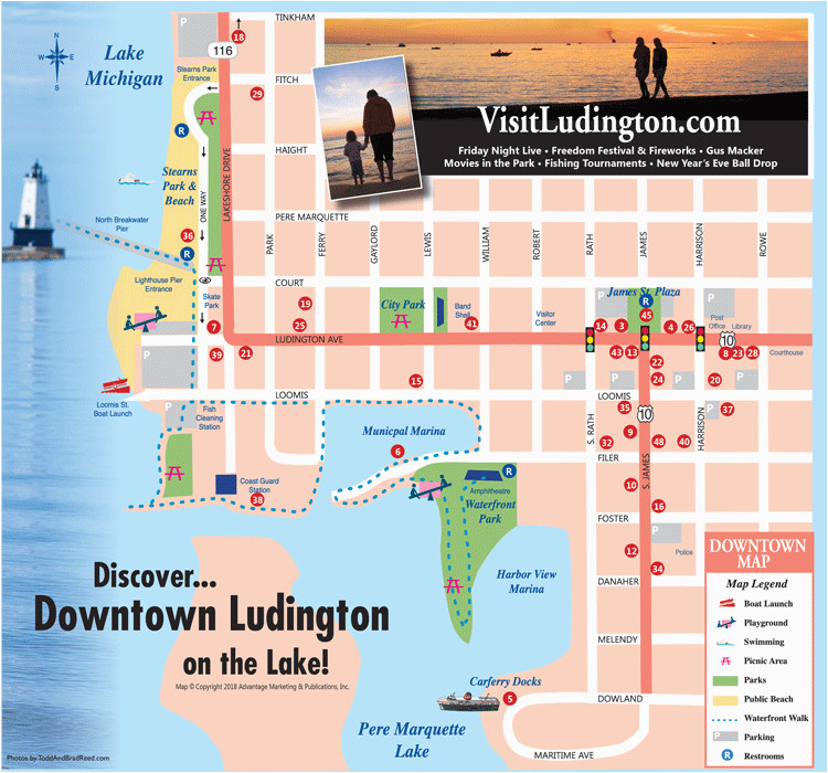 visit ludington west michigan maps destinations