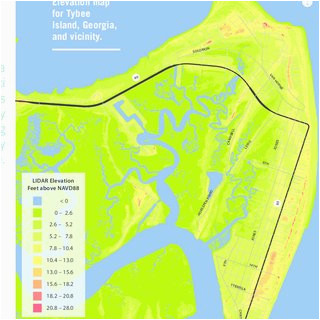 Georgia Barrier Islands Map Pdf Tybee Island Sea Level Rise Adaptation Plan Of Georgia Barrier Islands Map 1 