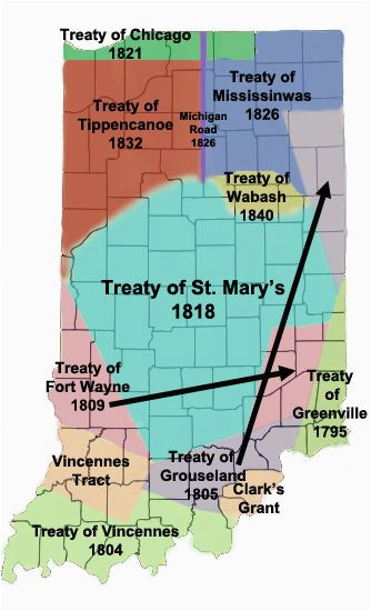 miami treaties in indiana maps indiana native american history