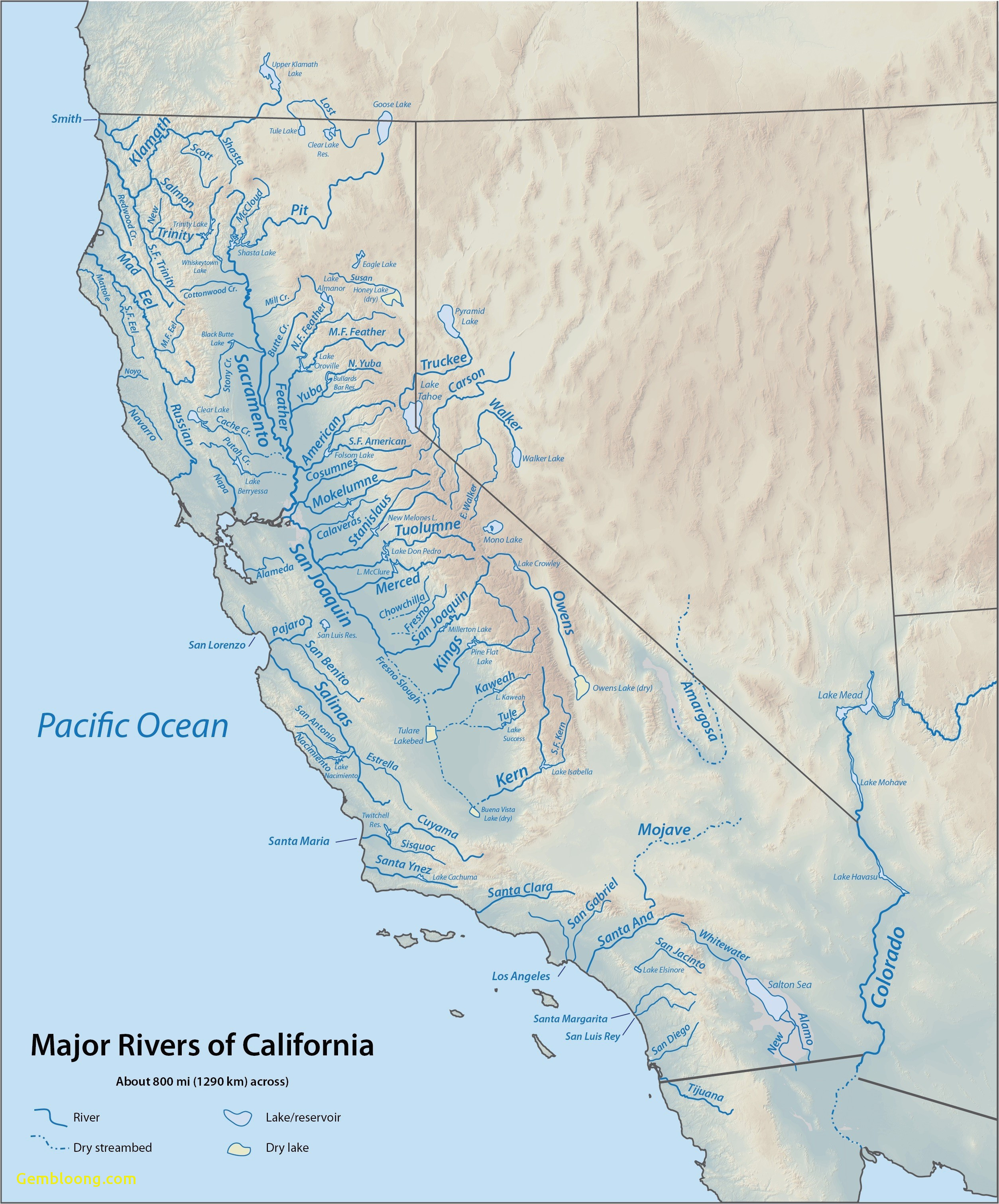 lakes in california map new usa map california highlighted save 4k
