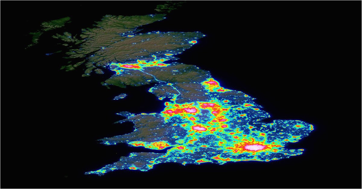 light pollution map of great britain 4091 a 5000 x post r