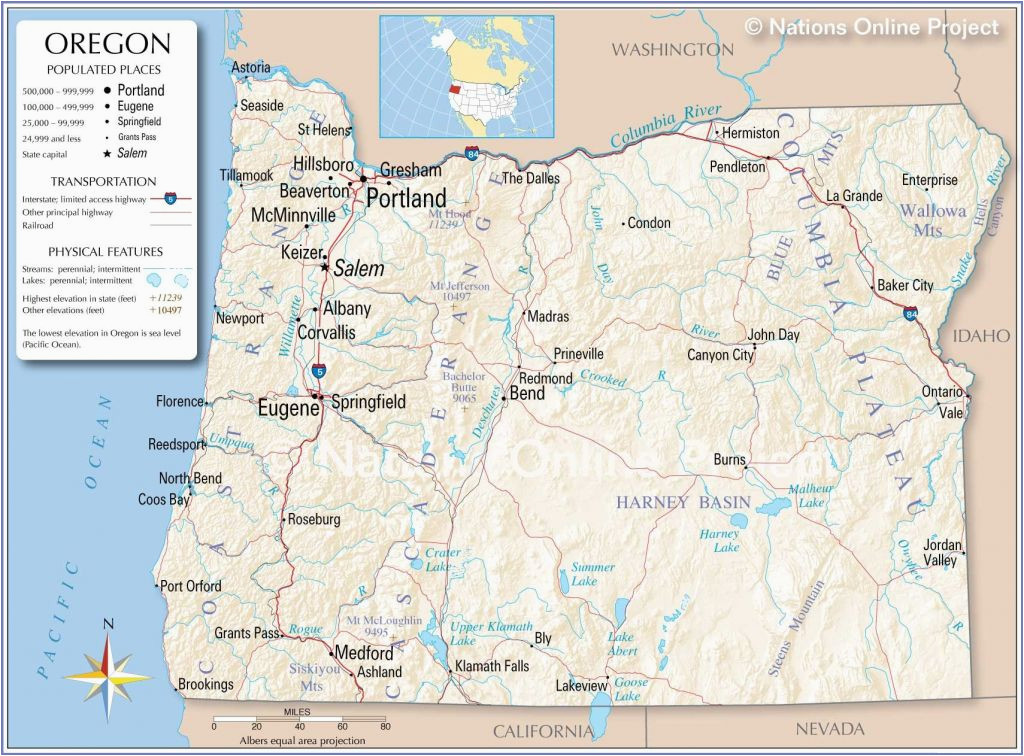portland oregon on the us map oregon or state map best of map oregon