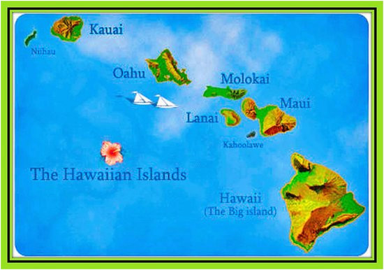 map of hawaii islands picture of aloha hawaiian barbecue dallas