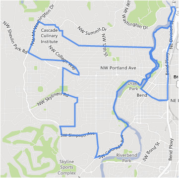 which neighborhoods are closest to mountain bike trails our bend