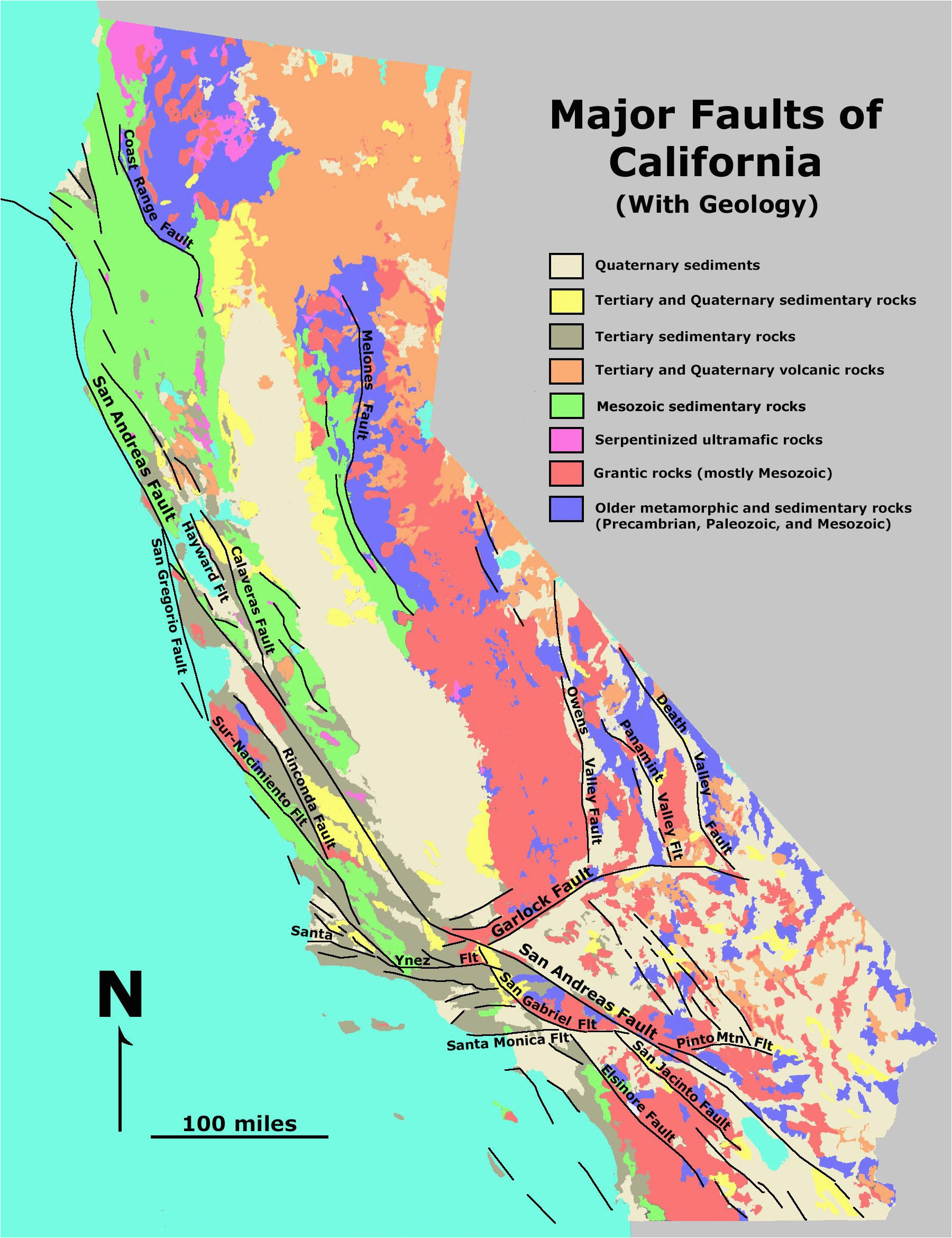 california earth quake lines