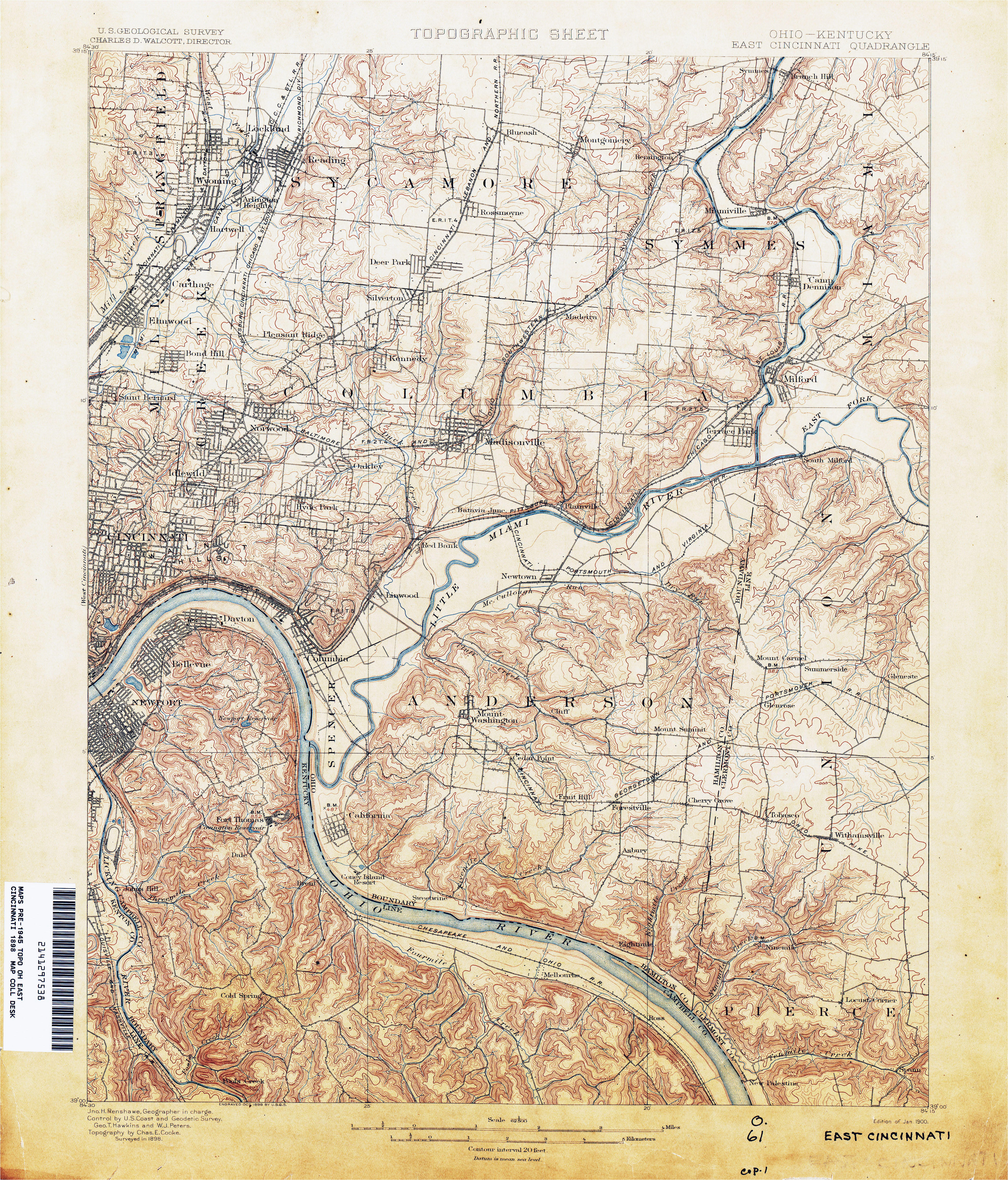 Map Of Dayton Ohio Area Ohio Historical Topographic Maps Perry Castaa Eda Map Collection Of Map Of Dayton Ohio Area 3 
