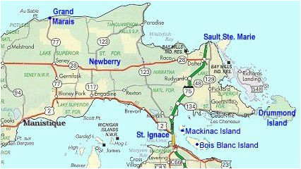 Map Of East Michigan Map Of Eastern Upper Peninsula Of Michigan Trips In 2019 Upper