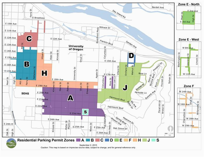 residential parking permit map eugene or website