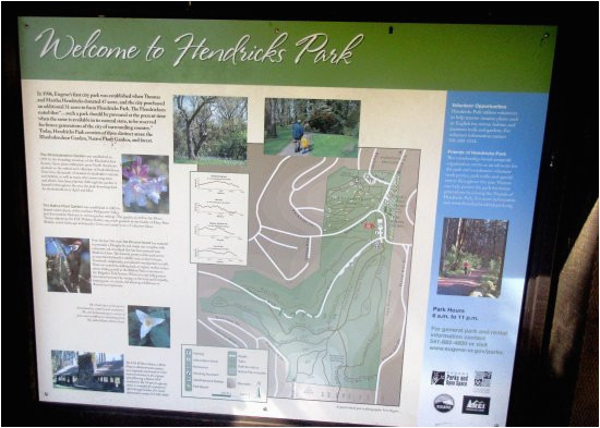 hendricks park information board eugene oregon picture of