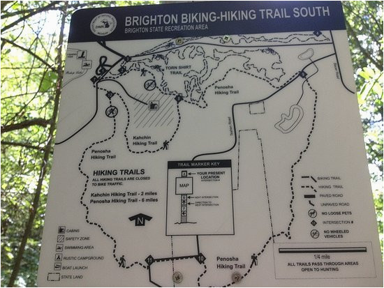 trail map picture of brighton recreation area howell tripadvisor