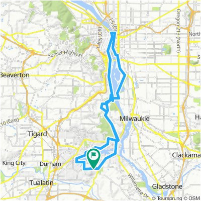 cycling routes and bike maps in and around lake oswego bikemap