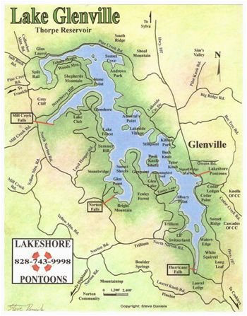 kayaks on lake glenville nc travel pinterest kayaking nc map