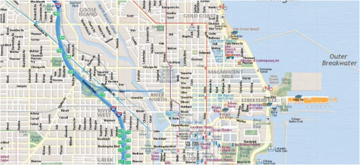map of chicago interactive and printable maps wheretraveler