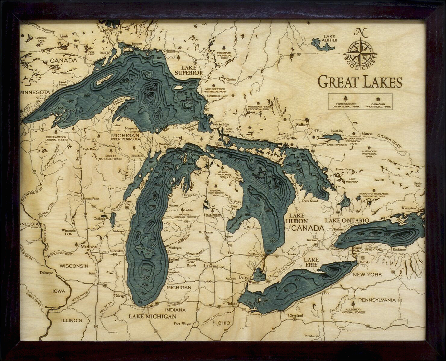 bathymetric maps michigan scrimshaw gallery