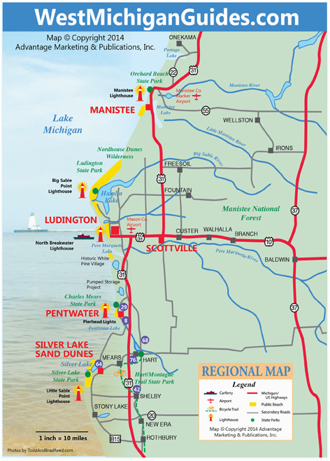 visit ludington west michigan maps destinations