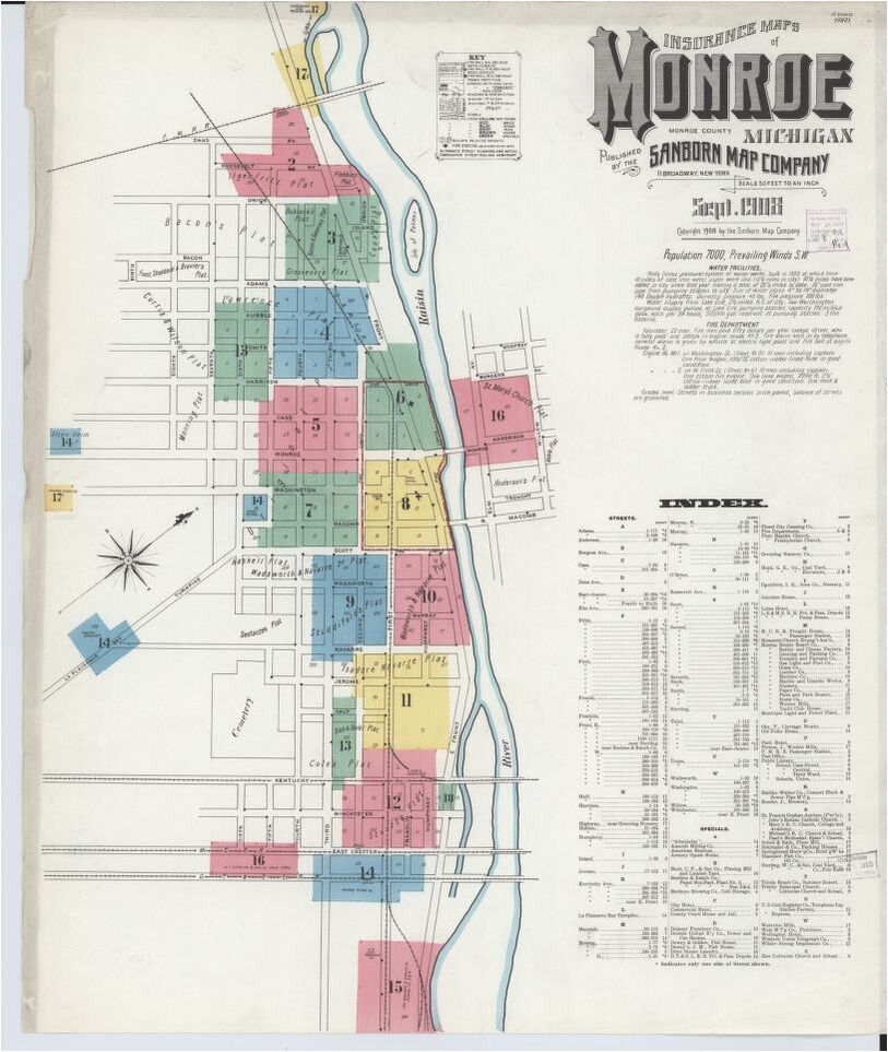 map 1900 to 1909 michigan library of congress