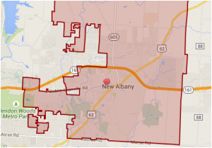 where is new albany ohio on the map enrollment map district