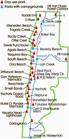 map of oregon coast state parks 229 best oregon coast images on