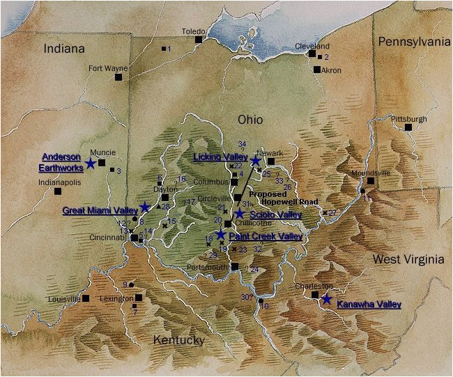 map of the indians of southern ohio west virginia and northern