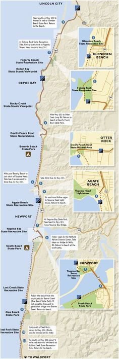 33 map oregon coast geographic map of us