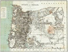 45 best maps images pacific northwest illustrations state of oregon