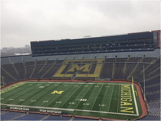 view from club seating level picture of michigan stadium ann