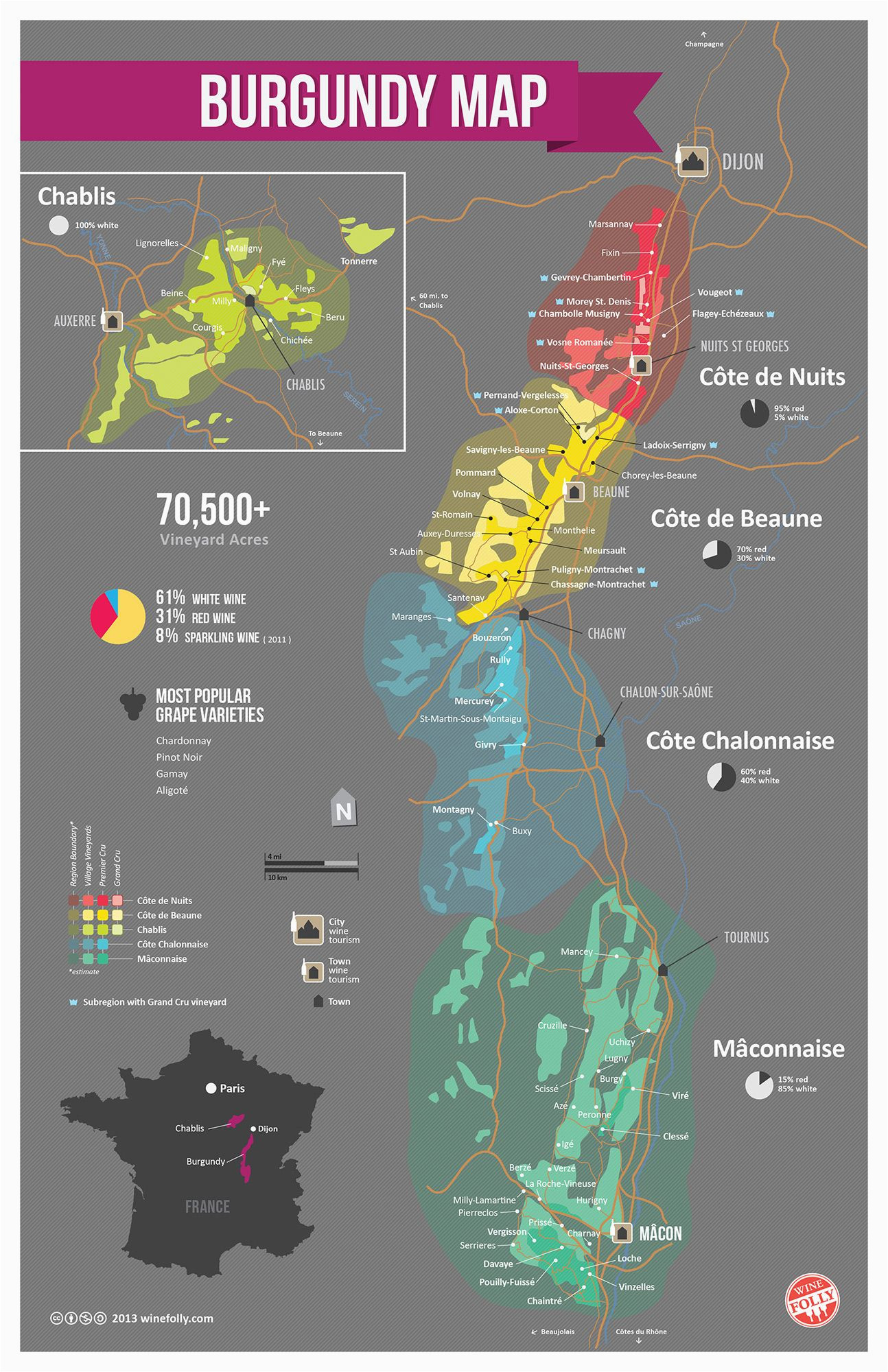 a simple guide to burgundy wine with maps wine burgundy wine