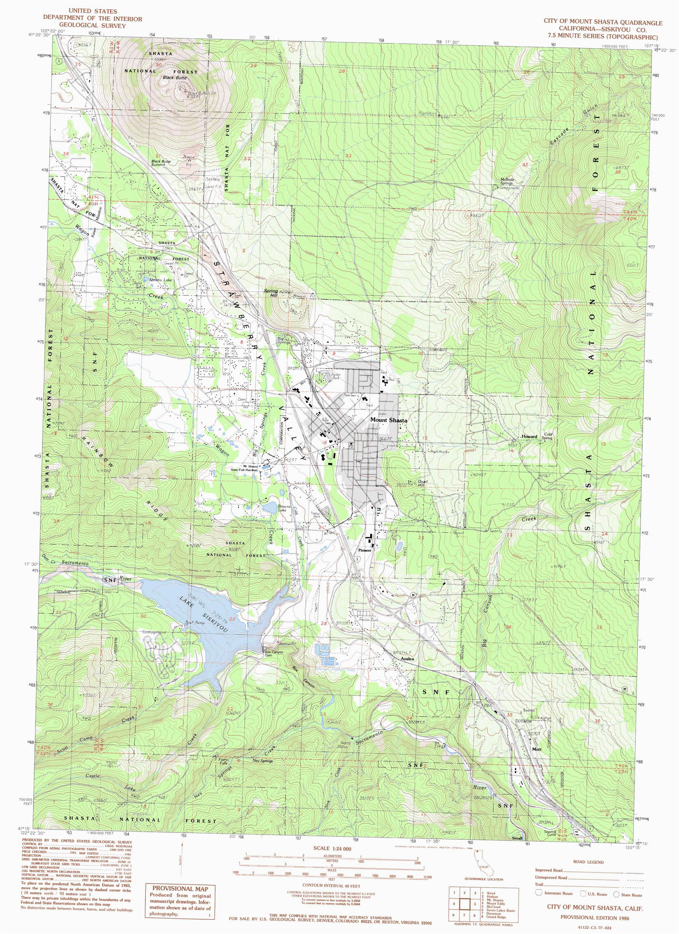 oc best maps of mount shasta california map klipy org