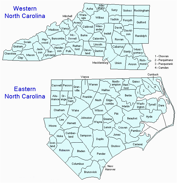 Nc Zip Code Map With Counties 2351