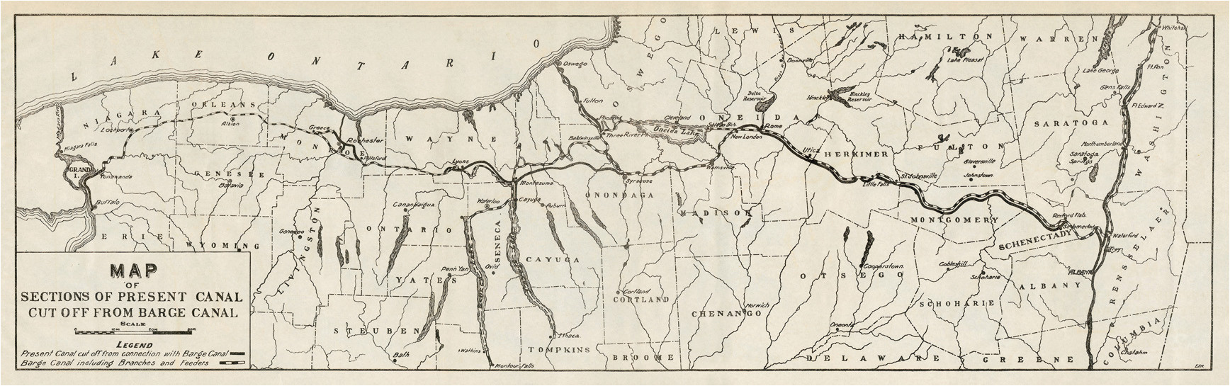 erie canal maps