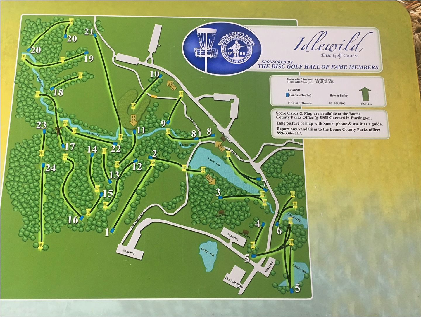 idlewild in burlington ky disc golf course review