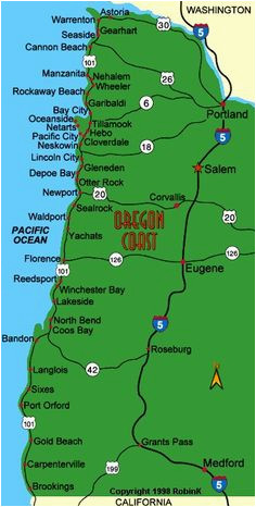 washington and oregon coast map travel places i d love to go