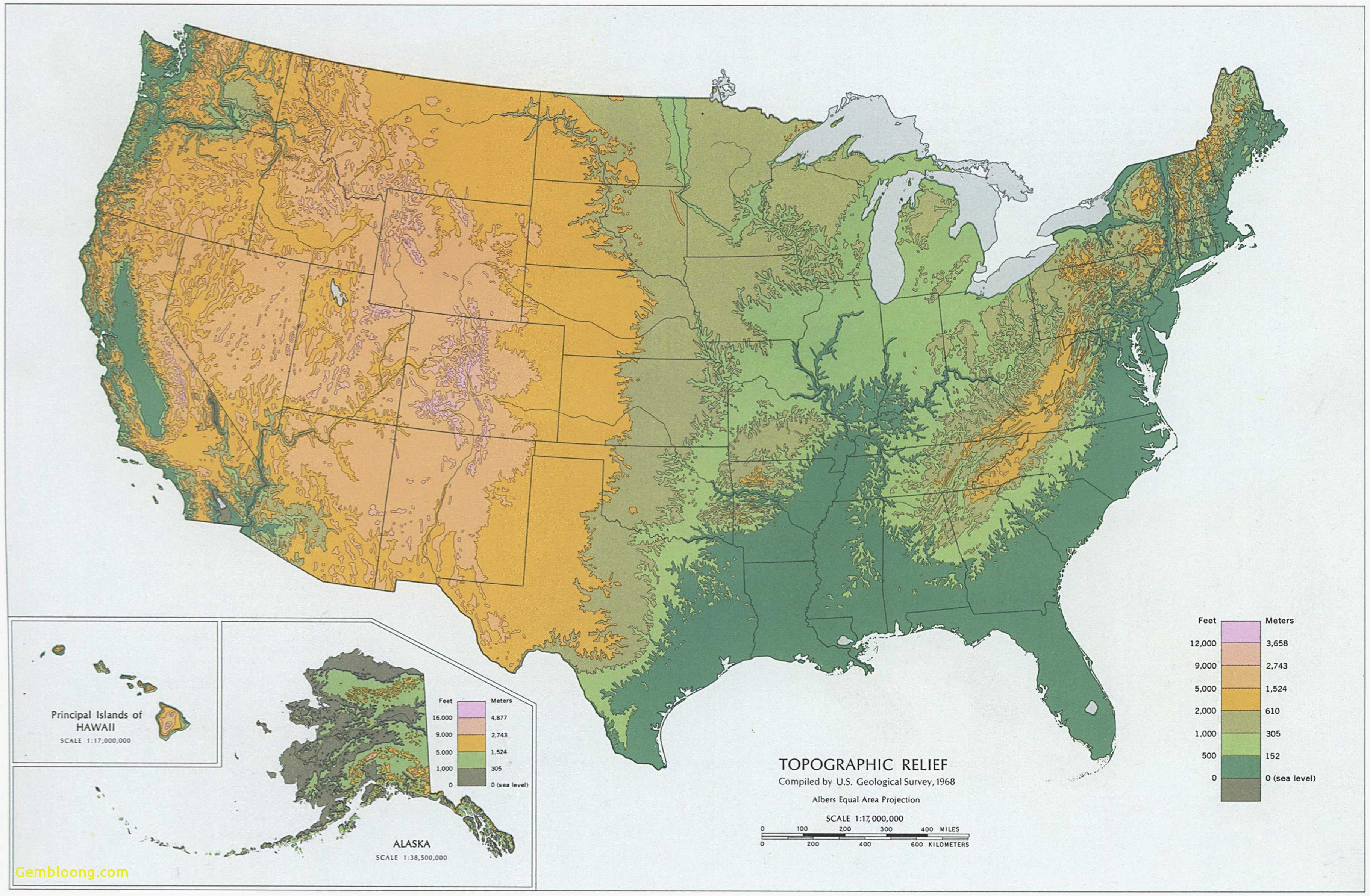 us elevation map with key valid best california elevation map best