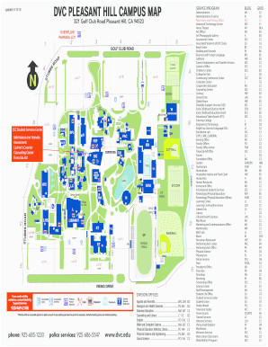 fillable online dvc dvc pleasant hill campus map dvc fax email