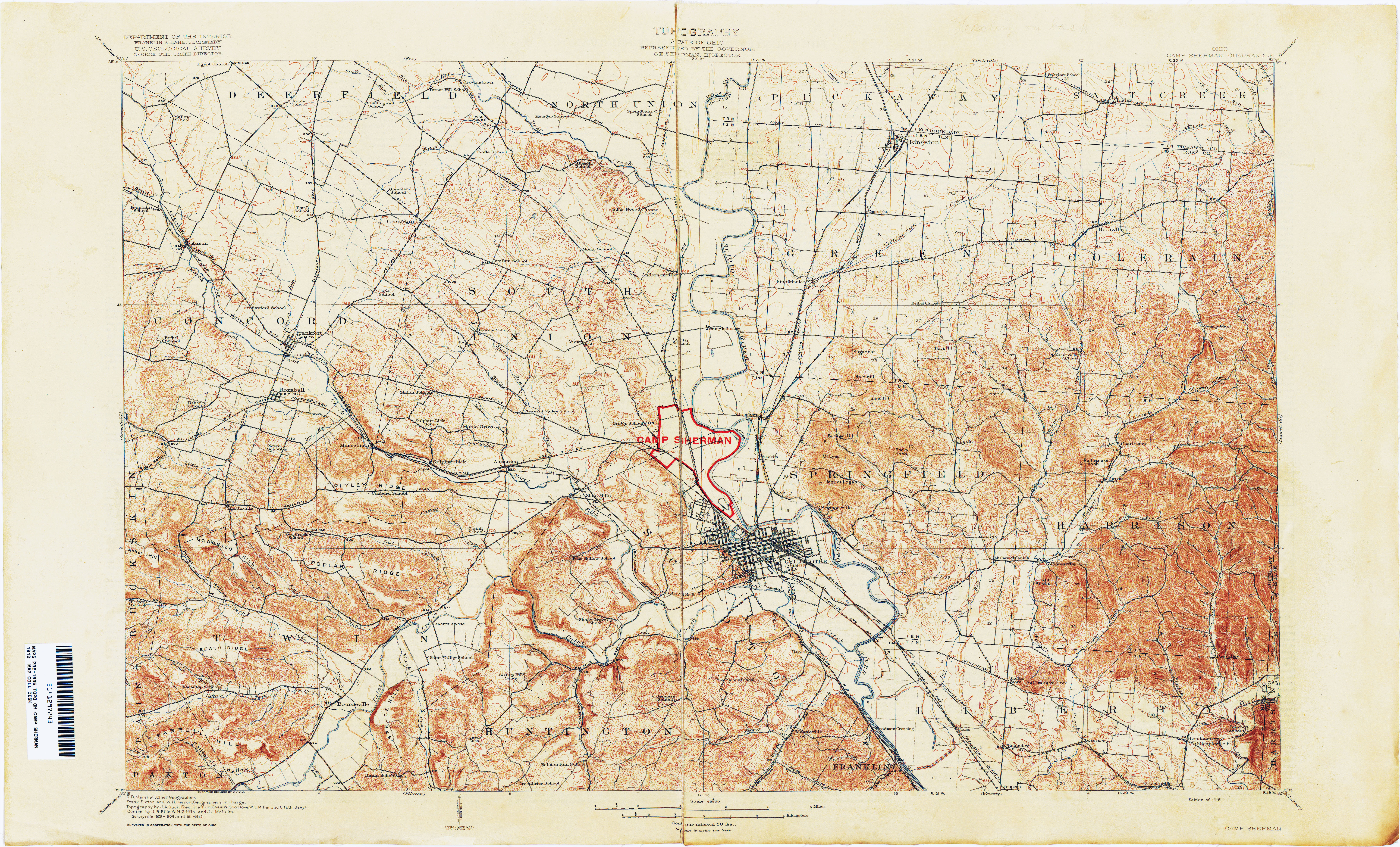 ohio historical topographic maps perry castaa eda map collection