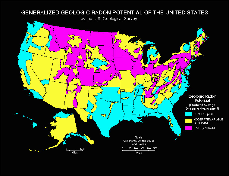 radon gas map for canada potential risk of radon gas contemporary