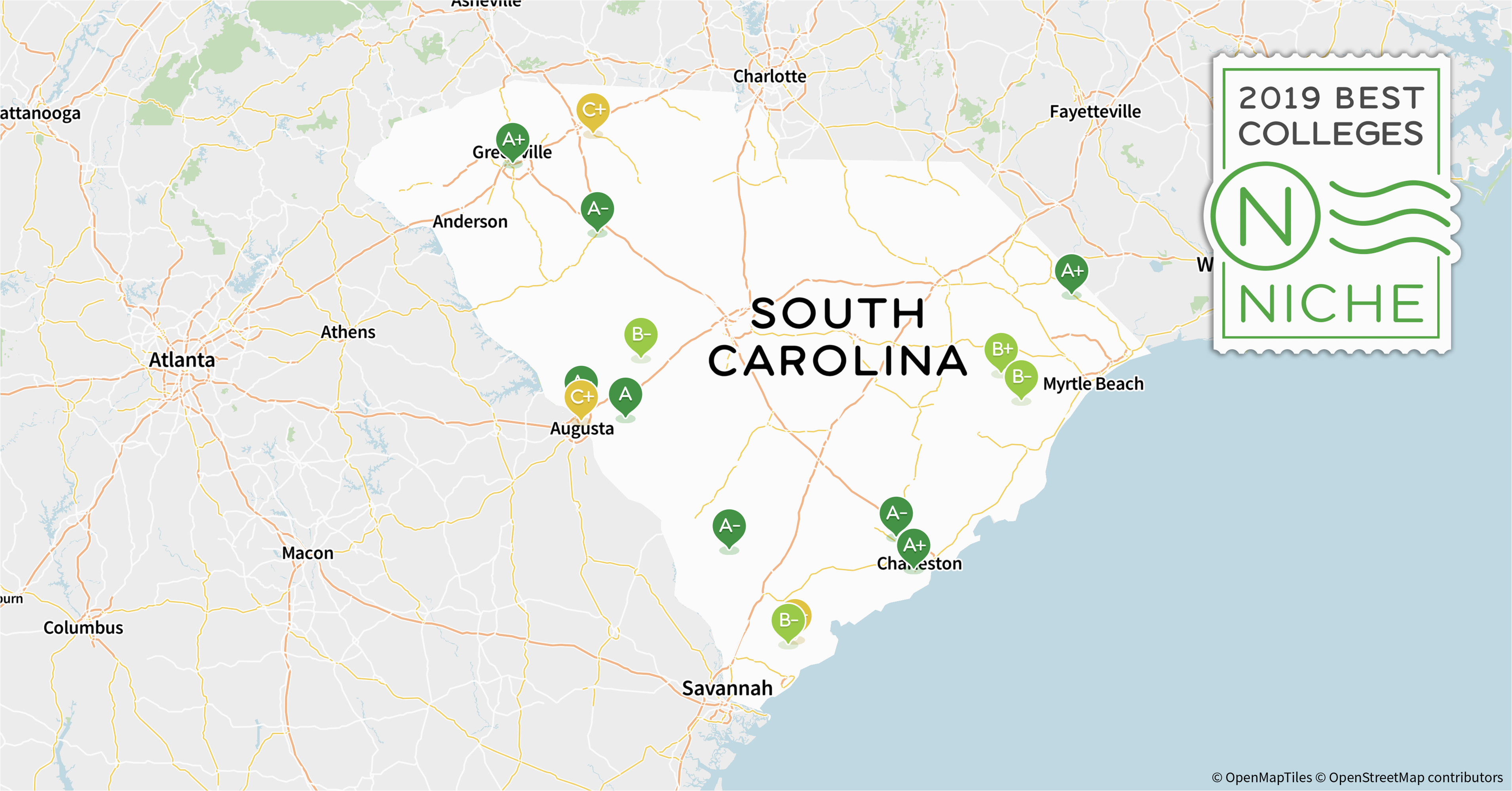 2019 best colleges in south carolina niche