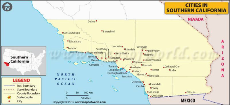 map of southern california cities california maps california map