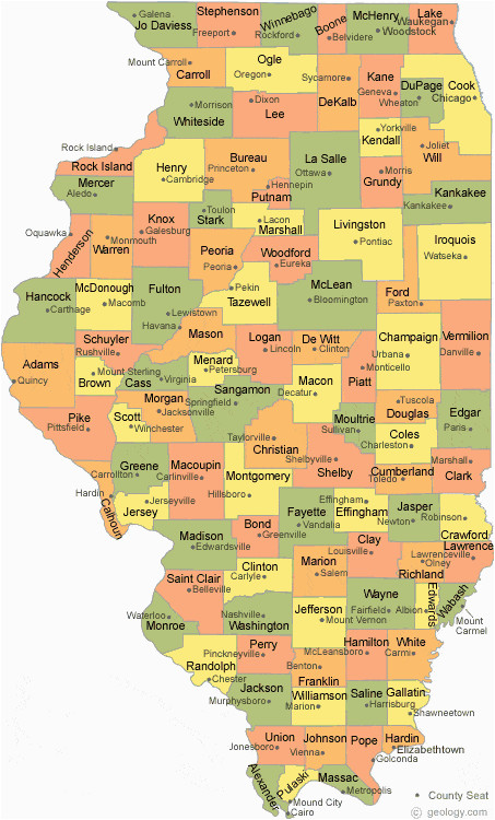 illinois county map