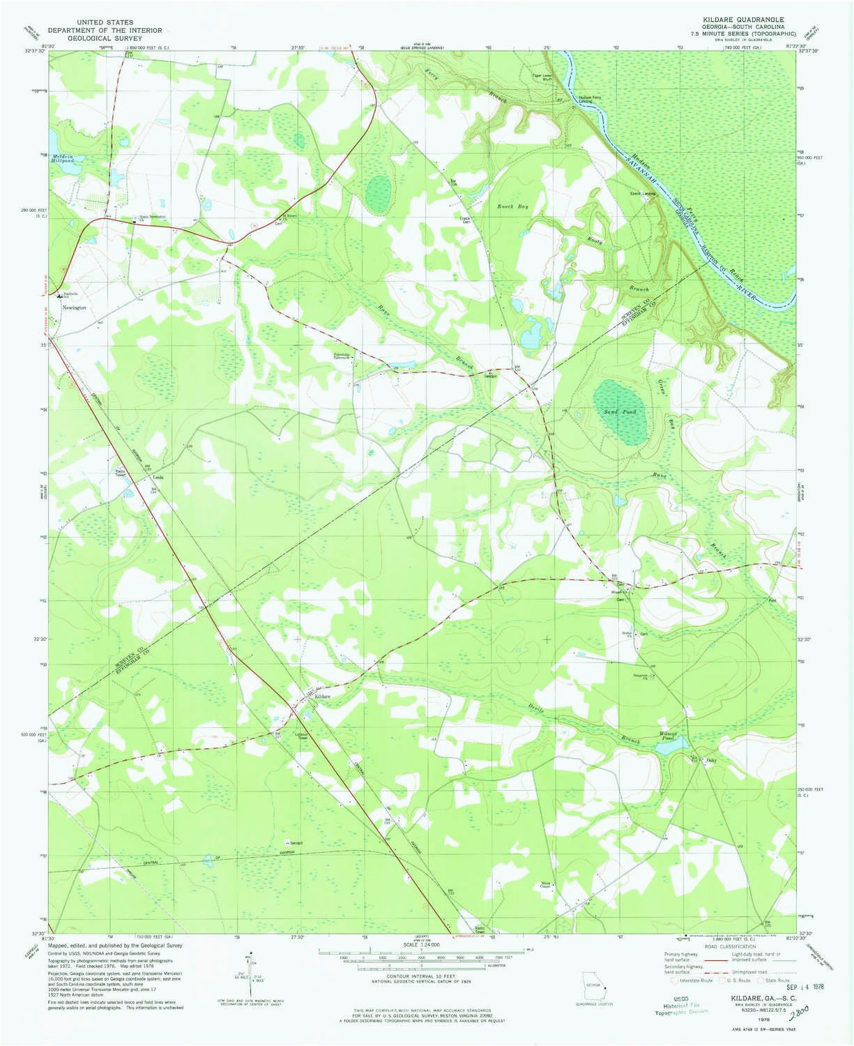 amazon com yellowmaps kildare ga topo map 1 24000 scale 7 5 x