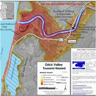 pdf relative tsunami hazard maps humboldt county california