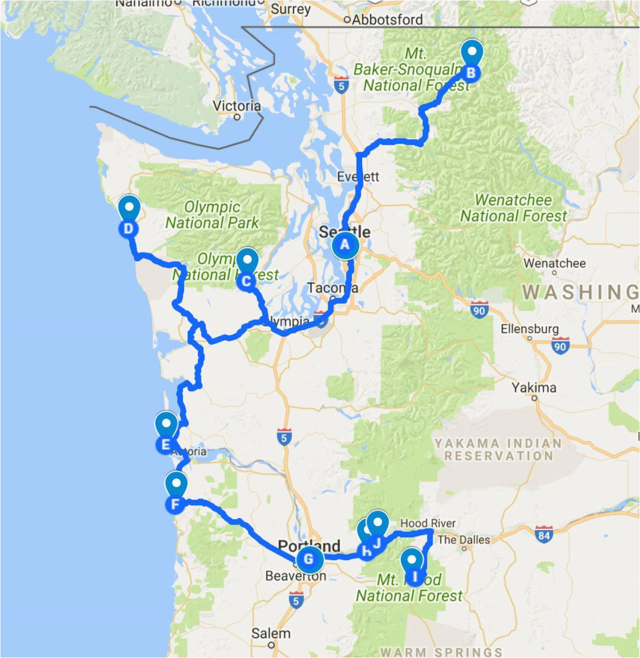 Washington County Oregon Maps Or Simple Road Map Of Washington And Oregon Diamant Ltd Com Of Washington County Oregon Maps 