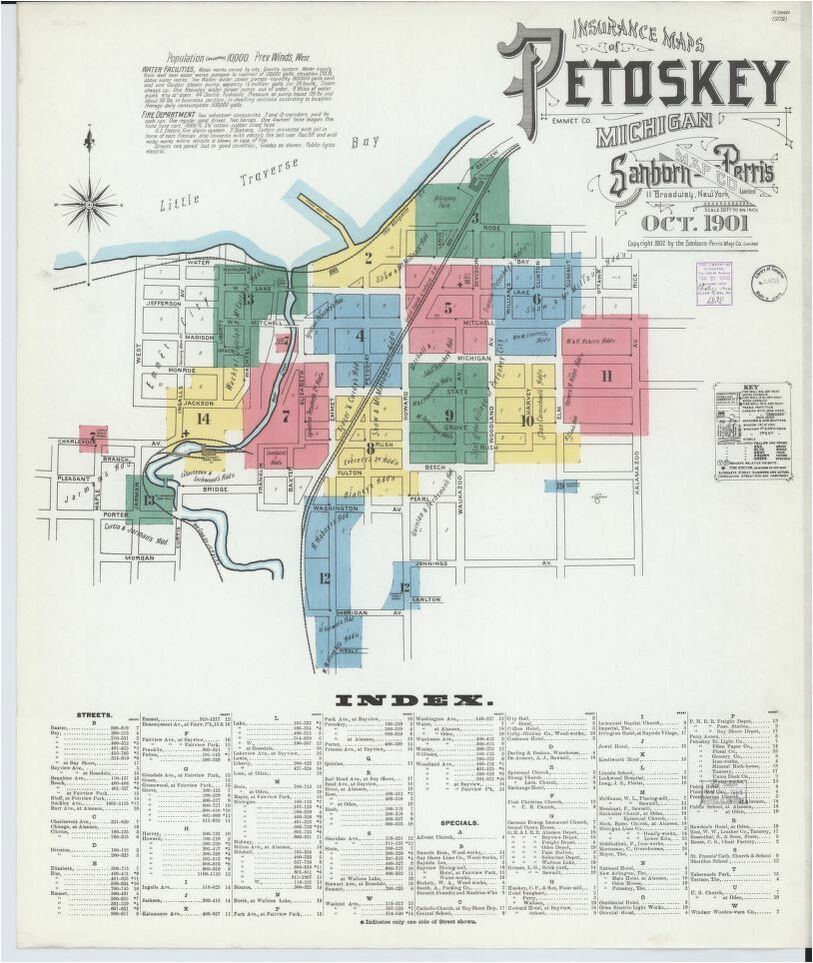 map 1900 to 1909 michigan library of congress
